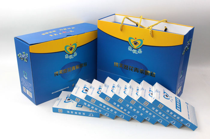哪里可以做禮盒包裝？護(hù)眼神器亮視嘉護(hù)眼貼禮盒包裝+手提袋套裝出自長(zhǎng)沙印刷廠