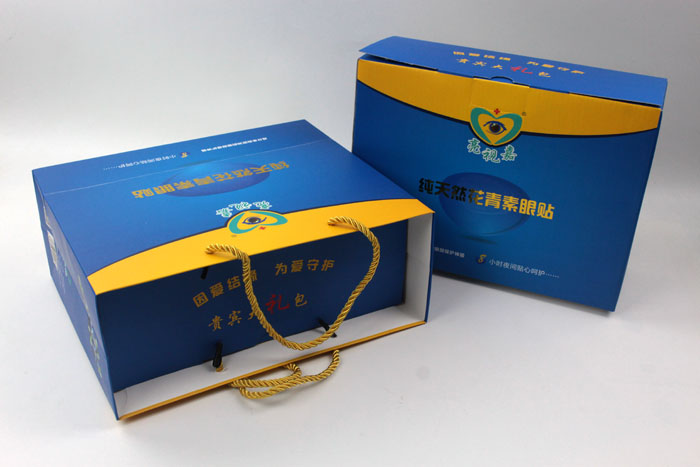 哪里可以做禮盒包裝？護(hù)眼神器亮視嘉護(hù)眼貼禮盒包裝+手提袋套裝出自長(zhǎng)沙印刷廠